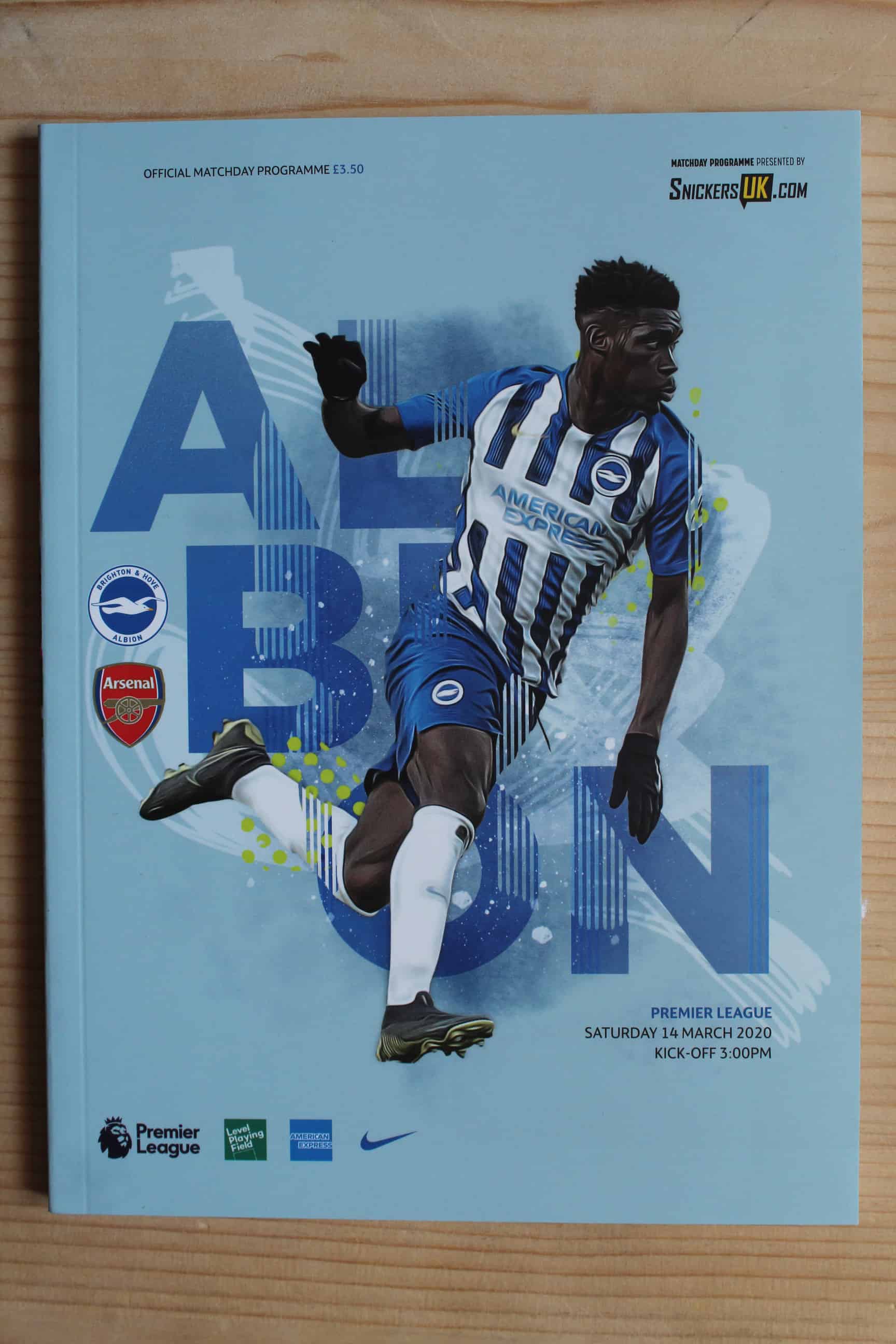 Brighton & Hove Albion FC v Arsenal FC